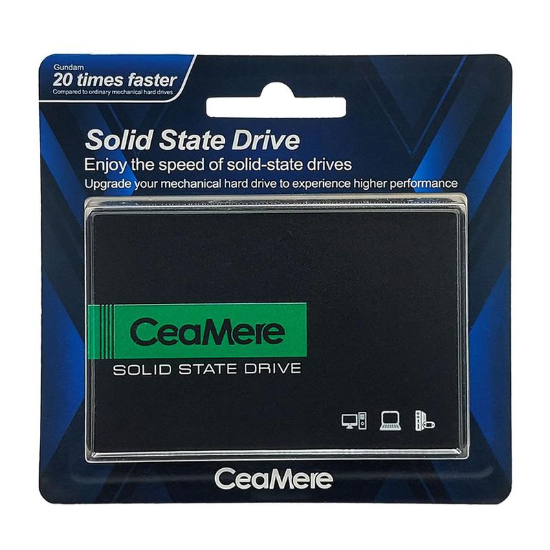 SSD 256GB CeaMere, SATA III 6Gb/s, Leitura 558MB/s, Gravação 550MB